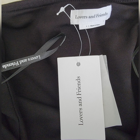 Lovers and Friends x Anja Dujakovi Mac Mini Bubble Dress Black & Ivory sz Large - Picture 6 of 6